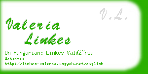 valeria linkes business card